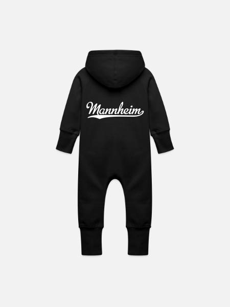 Mannheim - Baby Bio Sweat Overall mit Kapuze - Schwarz