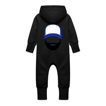 Bill Doe - Baby Organic Sweat Overalls With Hood - black - Back