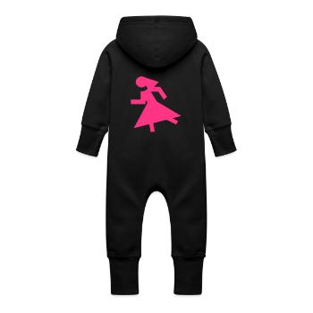 2541614 15391846 braut - Baby Bio Sweat Overall mit Kapuze - Schwarz - Hinten