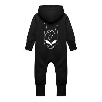 Het metaal van de dood - Baby bio sweat kruippakje met capuchon - zwart - Achter