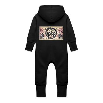 The Meeting - Baby Bio Sweat Overall mit Kapuze - Vanille-Milchshake - Hinten