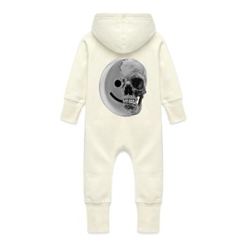 smiley-Kohle - Baby Bio Sweat Overall mit Kapuze - Vanille-Milchshake - Hinten