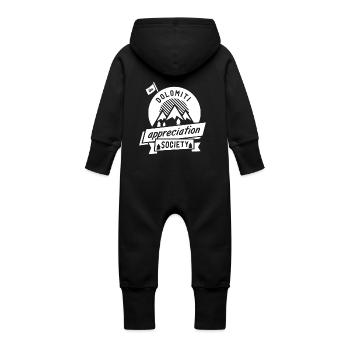 Appréciation Dolomite blanc - Grenouillère à capuche bio en molleton Bébé - vanille - Dos