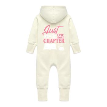 Book Just One More Chapter - Baby Organic Sweat Overalls With Hood - vanilla - Back