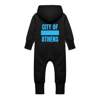 Sweat à capuche Athens Sweater - Grenouillère à capuche bio en molleton Bébé - noir - Dos