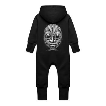Maske - Baby Bio Sweat Overall mit Kapuze - Vanille-Milchshake - Hinten