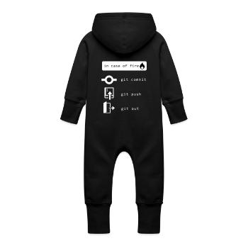 Programmeurs, développeurs, informaticiens, développeurs - Grenouillère à capuche bio en molleton Bébé - vanille - Dos