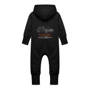 W124 classic cars - Baby Bio Sweat Overall mit Kapuze - Vanille-Milchshake - Hinten