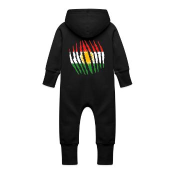 Claw Klaue Heimat Herkunft kurdistan kurde png - Baby Bio Sweat Overall mit Kapuze - Schwarz - Hinten