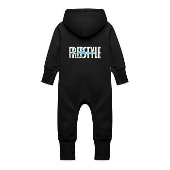 Nage libre - Grenouillère à capuche bio en molleton Bébé - vanille - Dos