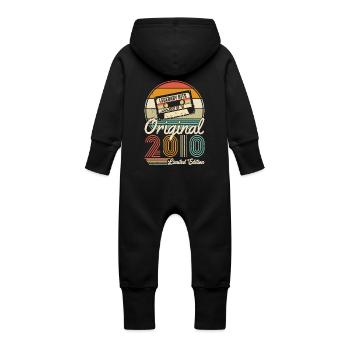 Großartig seit 2010 - Baby Bio Sweat Overall mit Kapuze - Vanille-Milchshake - Hinten