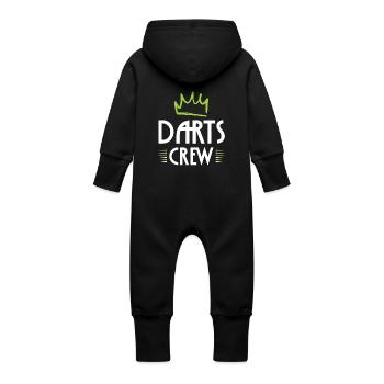 Darts Crew - Baby Bio Sweat Overall mit Kapuze - Schwarz - Hinten