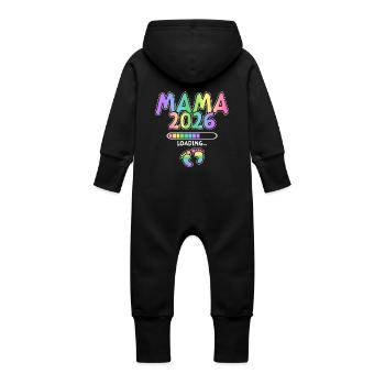 Mama 2026 Loading - Baby Bio Sweat Overall mit Kapuze - Vanille-Milchshake - Hinten