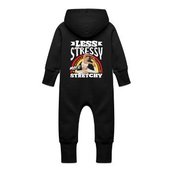 Pilates: Less stress, more flexibility - Baby Organic Sweat Overalls With Hood - vanilla - Back
