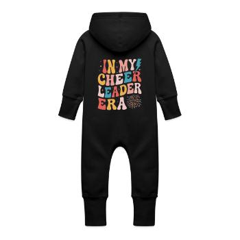 Cheerleader - Baby Organic Sweat Overalls With Hood - black - Back