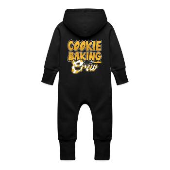 Bake - Baby Organic Sweat Overalls With Hood - vanilla - Back