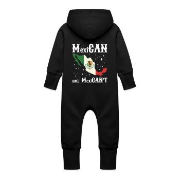Latino Amérique centrale Mexique Mexicain - Grenouillère à capuche bio en molleton Bébé - vanille - Dos