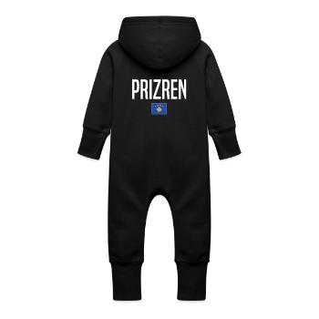 Prizren, Kosovo - Grenouillère à capuche bio en molleton Bébé - vanille - Dos