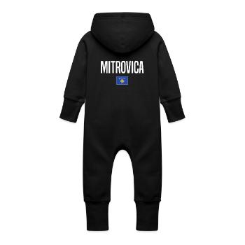 Mitrovica, Kosovo - Grenouillère à capuche bio en molleton Bébé - vanille - Dos