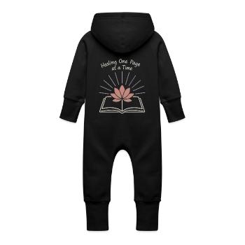Gratitude Practice Journal Lover Emotional - Baby Organic Sweat Overalls With Hood - vanilla - Back