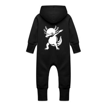 Axolotl dabbing - Dab Dance - Cadeau - Grenouillère à capuche bio en molleton Bébé - vanille - Dos