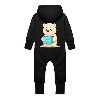 Eisbären Retten - Baby Bio Sweat Overall mit Kapuze - Vanille-Milchshake - Hinten