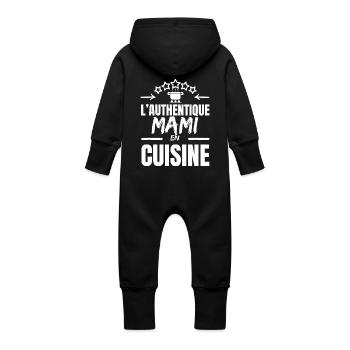L' AUTHENTIQUE MAMAN CUISINIERE - Grenouillère à capuche bio en molleton Bébé - vanille - Dos