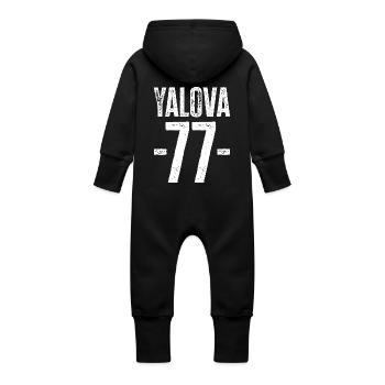 Yalova 77 – Paradis naturel de Türkiye - Grenouillère à capuche bio en molleton Bébé - vanille - Dos