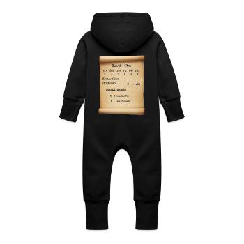 Stufe 1 Orc - Baby Bio Sweat Overall mit Kapuze - Vanille-Milchshake - Hinten