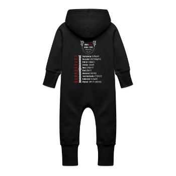 Viking Tour - Baby Organic Sweat Overalls With Hood - vanilla - Back