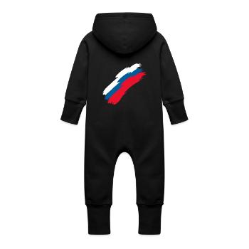 Tschechien - Baby Bio Sweat Overall mit Kapuze - Schwarz - Hinten