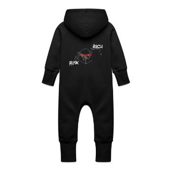 RISK RICH 1 - Baby Bio Sweat Overall mit Kapuze - Schwarz - Hinten
