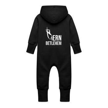 Bern Bethlehem - Baby Organic Sweat Overalls With Hood - vanilla - Back