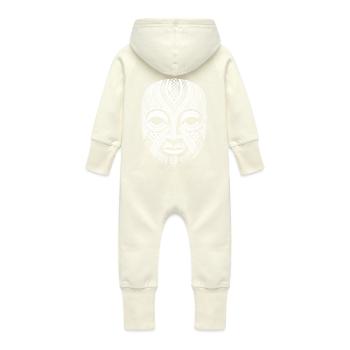 Maske - Baby Bio Sweat Overall mit Kapuze - Vanille-Milchshake - Hinten