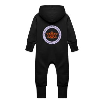 Tee shirt Bio Femme Ho oponopono - Grenouillère à capuche bio en molleton Bébé - noir - Dos
