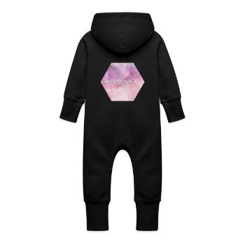 Hannover - Baby Bio Sweat Overall mit Kapuze - Schwarz - Hinten