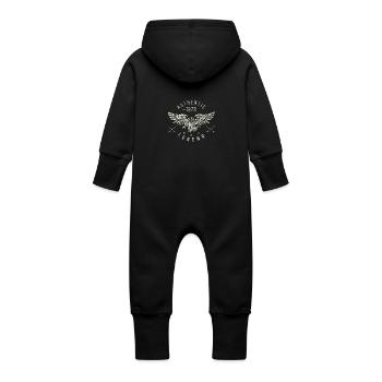 authentic legend 1973 anniversaire, année de naissance - Grenouillère à capuche bio en molleton Bébé - vanille - Dos