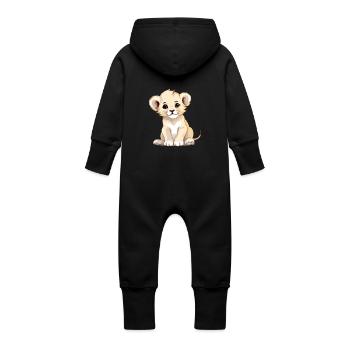 Lopi le bébé lion - Grenouillère à capuche bio en molleton Bébé - vanille - Dos