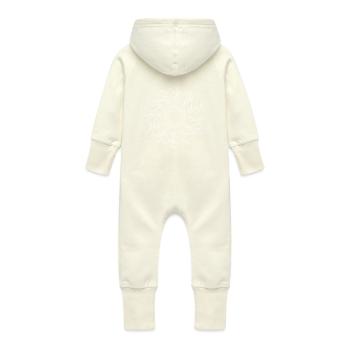 Melanie Nom Mandala - Grenouillère à capuche bio en molleton Bébé - vanille - Dos