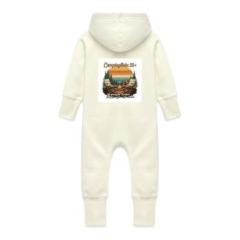 Découvrez notre chemise Camperliebe 50+ de haute qualité - Grenouillère à capuche bio en molleton Bébé - vanille - Dos