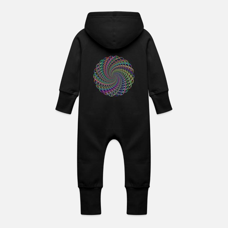 DNA - Baby Bio Sweat Overall mit Kapuze - Schwarz