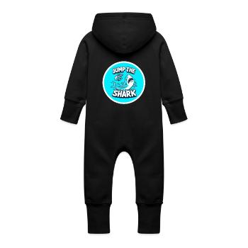 Sich übertreffen - Baby Bio Sweat Overall mit Kapuze - Vanille-Milchshake - Hinten