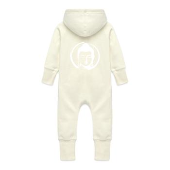 Bouddha - Grenouillère à capuche bio en molleton Bébé - vanille - Dos