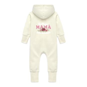 Le meilleur cadeau au monde pour la fête des mères - Grenouillère à capuche bio en molleton Bébé - vanille - Dos