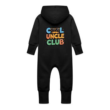 Club Oncle Cool - Grenouillère à capuche bio en molleton Bébé - noir - Dos