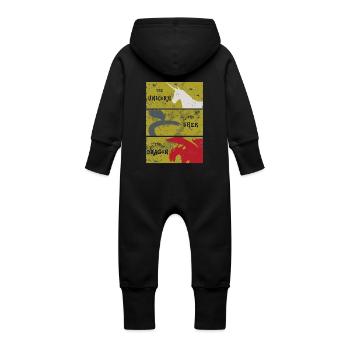 Erinnerungen an Idhún - Baby Bio Sweat Overall mit Kapuze - Schwarz - Hinten