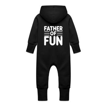 Père du plaisir - Grenouillère à capuche bio en molleton Bébé - vanille - Dos