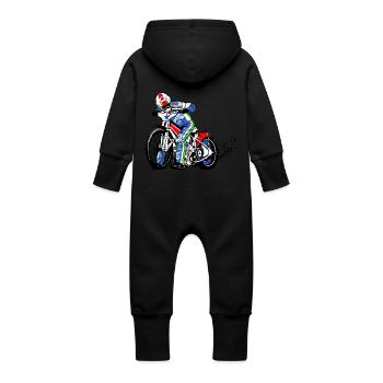 Speedway - Baby Organic Sweat Overalls With Hood - black - Back
