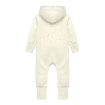 Poor Ugly Happy 6 - Baby Bio Sweat Overall mit Kapuze - Vanille-Milchshake - Hinten