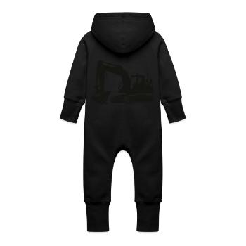 bagger - Baby Bio Sweat Overall mit Kapuze - Schwarz - Hinten